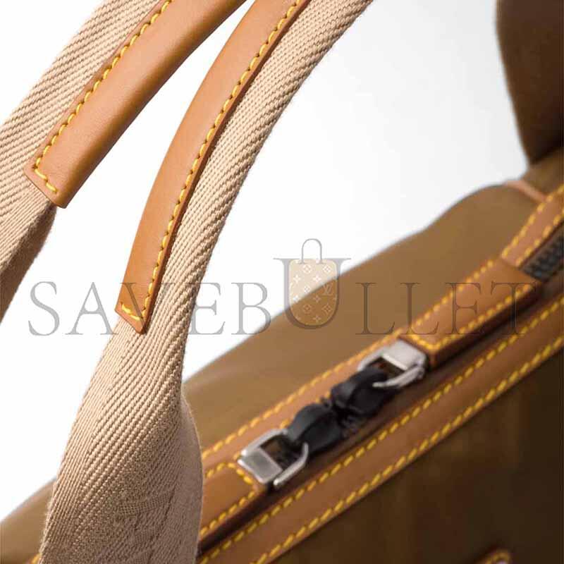 PRADA RE-NYLON AND LEATHER DUFFEL BAG 2VC040 (44.5*40*24cm) 